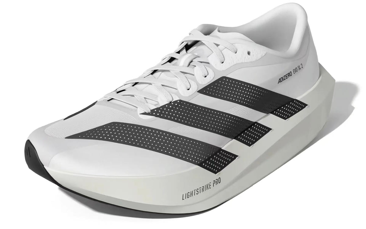 Adizero Evo SL 2 Running Shoes in White Black - product image from the listing.