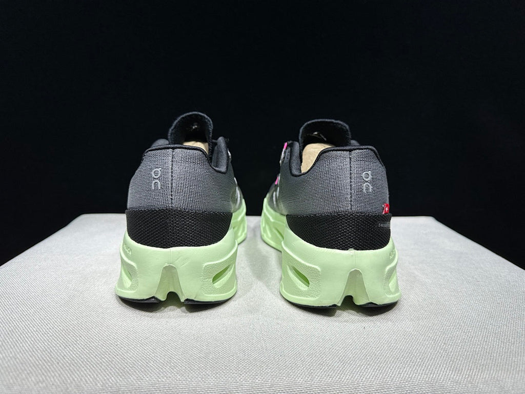 Gray and Lime On Cloud eclipse Running Shoes - product image from the listing.