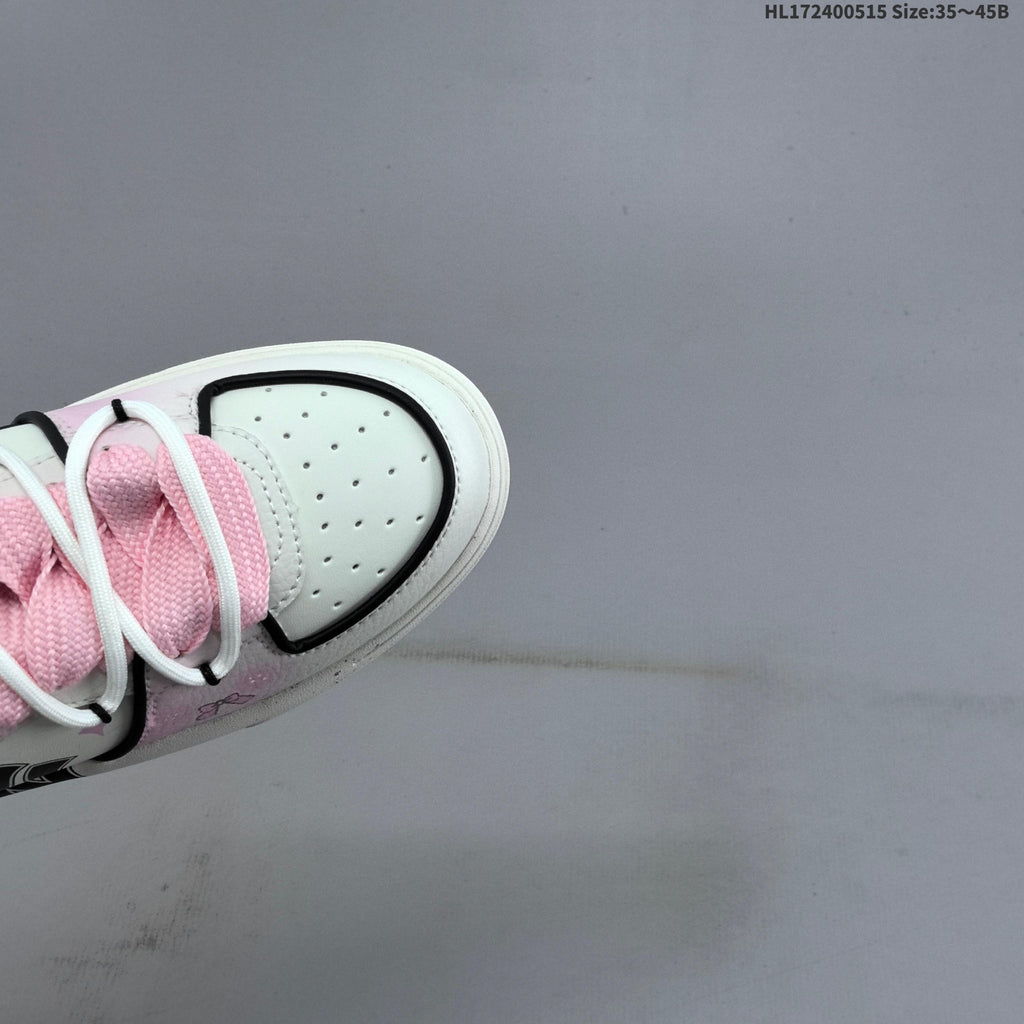 Pink and White MLB Chunky Graffiti Sneakers - product image from the listing.