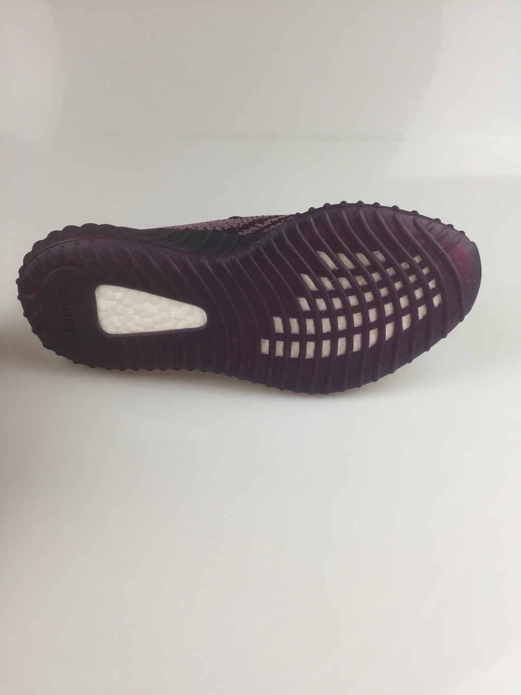 Black and Beige Yeezy 350 V2 Knit Sneakers - product image from the listing.