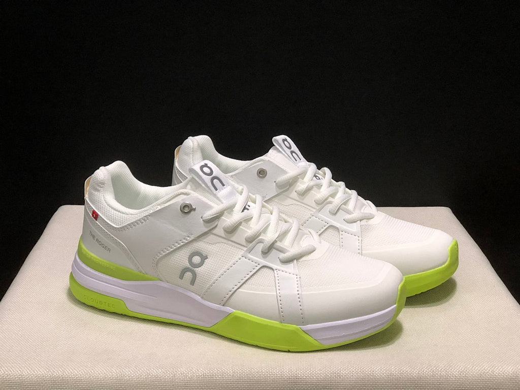 On The Roger Clubhouse Pro Sneakers White Neon in Yellow - product image from the listing.
