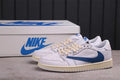Jordan Travis Scott Air Jordan 1 Low in White Blue DM3277-100 - product image from the listing.