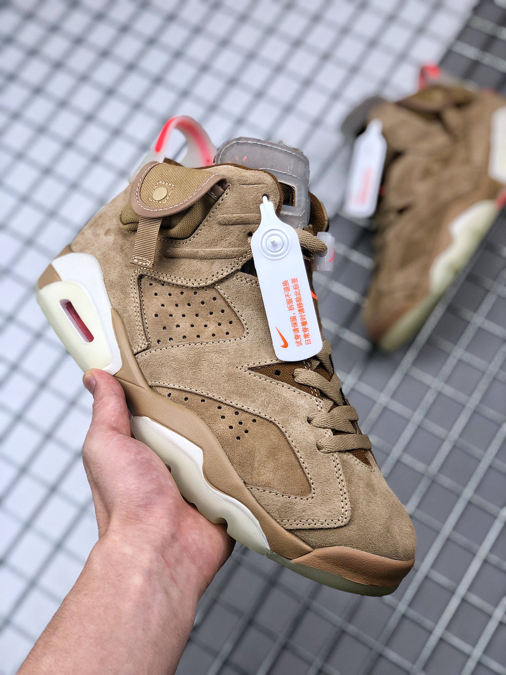 Air Jordan 6 Travis Scott Desert Tan DH0690-200 - product image from the listing.