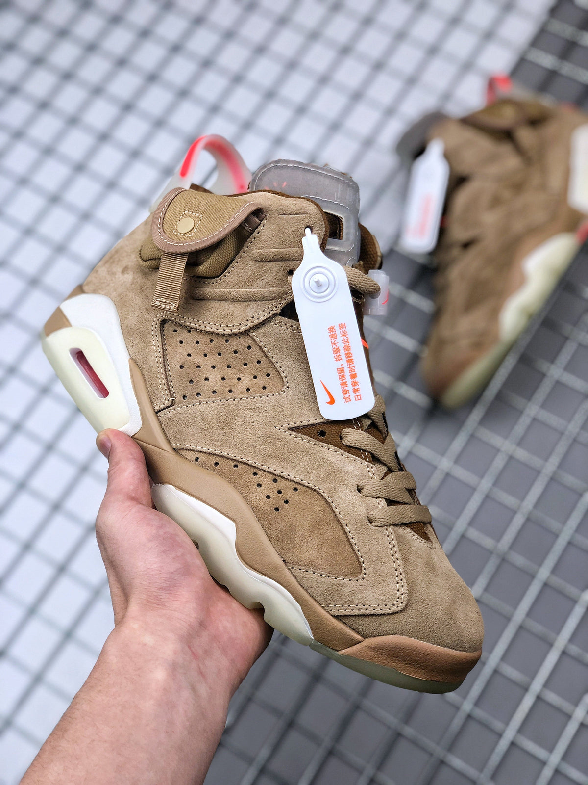 Air Jordan 6 Travis Scott Desert Tan DH0690-200 - product image from the listing.