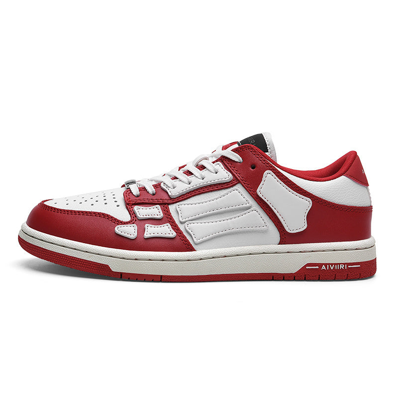 AIVIIRI Low-Top Sneakers in Red and White MFS003-324 - product image from the listing.