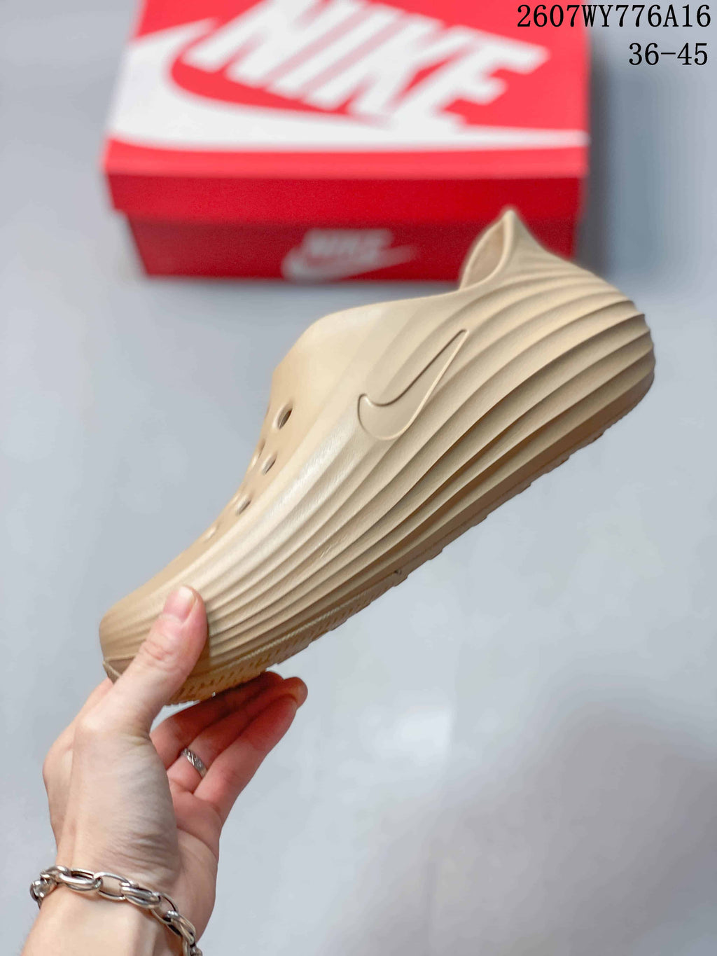 Nike ReactX Rejuven8 Clogs in Tan 2607WY776A16 - product image from the listing.