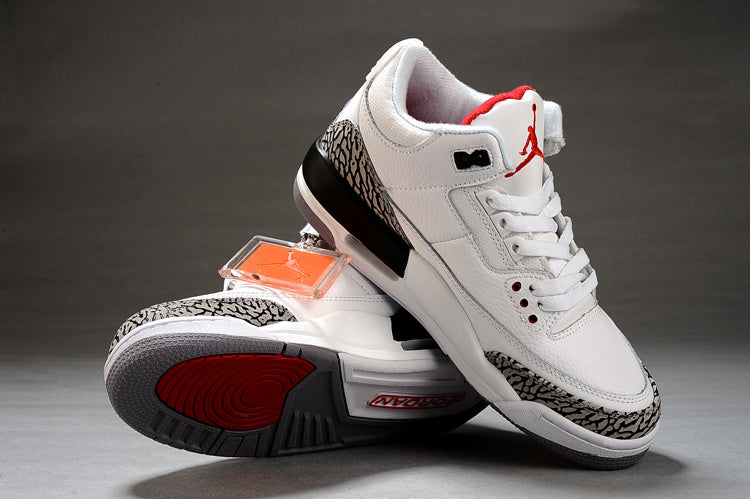 Air Jordan 3 White Black High-Top Sneakers - product image from the listing.