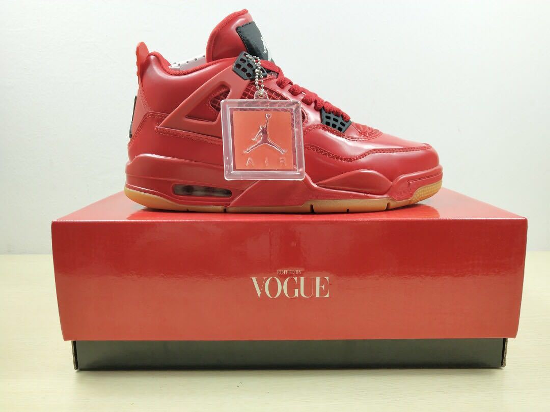 Air Jordan 4 Singles Day Sneakers in Red AV3914-600 - product image from the listing.