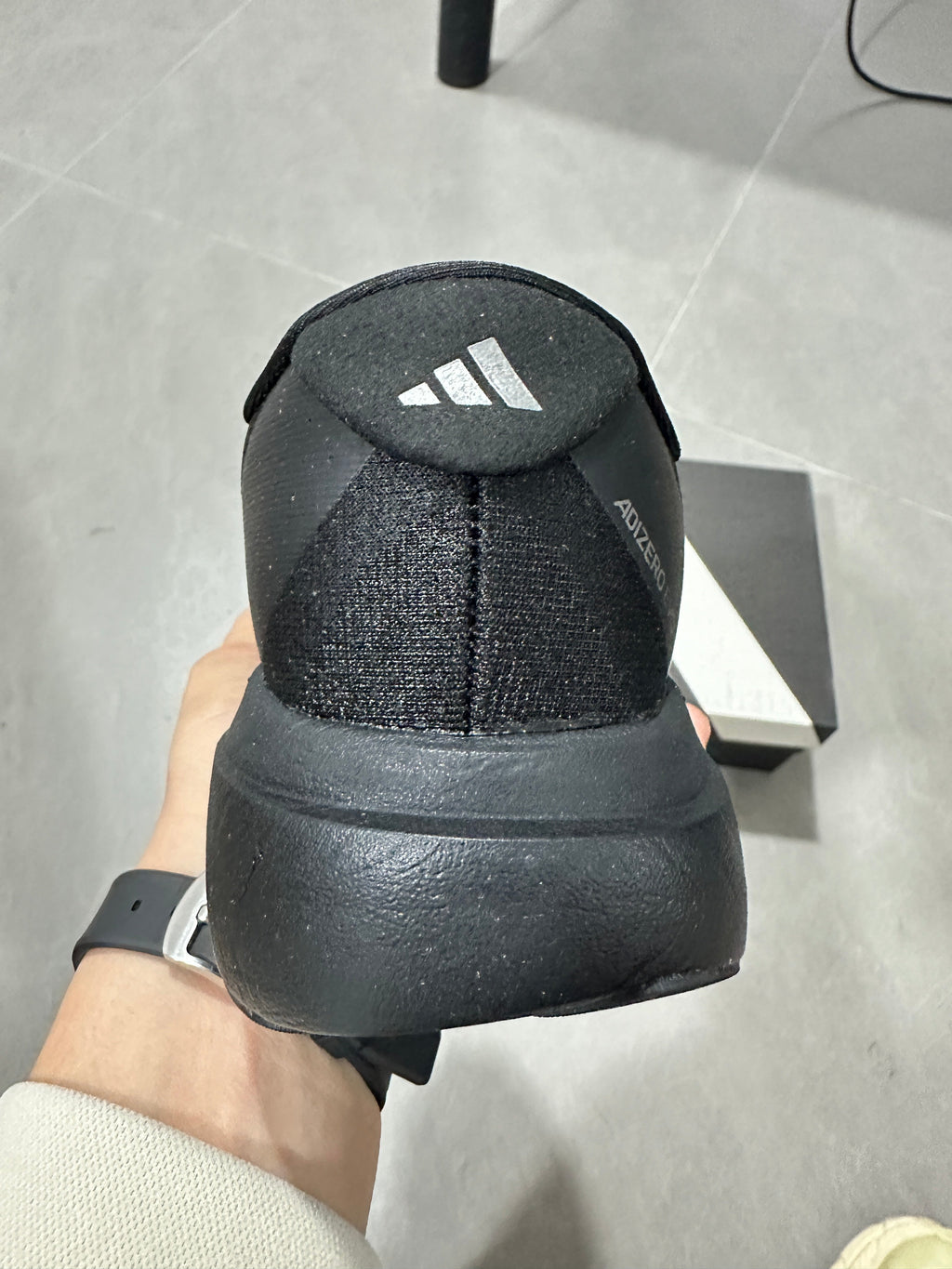 Adidas Lightstrike Pro Running Shoes in Black White JP7147 - product image from the listing.
