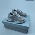 Gray Balenciaga 3XL Fishnet Low-Top Sneakers - product image from the listing.