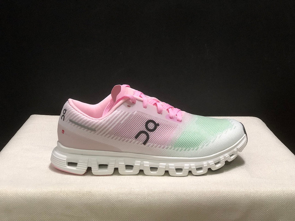 On Cloud 6 Push Sneakers in Pink, in Green and White - product image from the listing.
