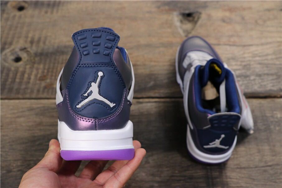 Air Jordan 4 Retro SE GS Moonsoon Sneakers in Blue - product image from the listing.