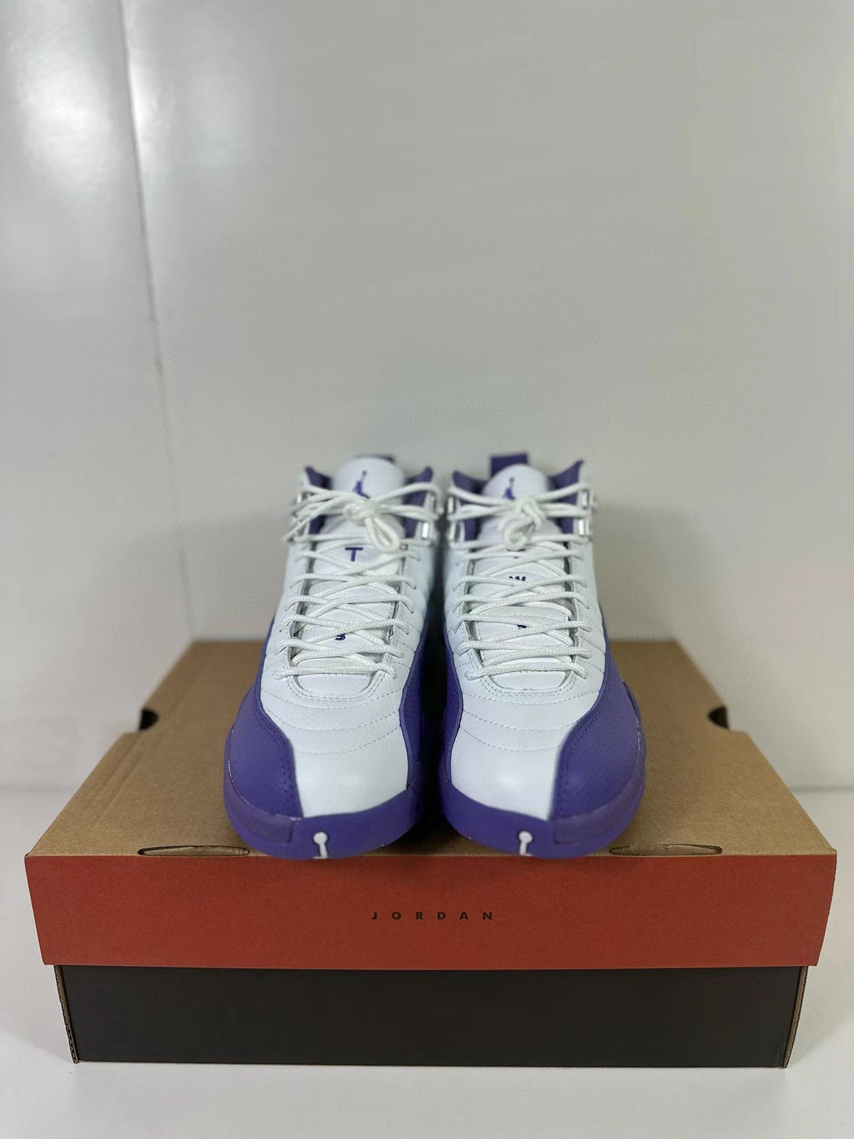 Air Jordan 12 Retro White Purple CT8013-150 Sneakers - product image from the listing.