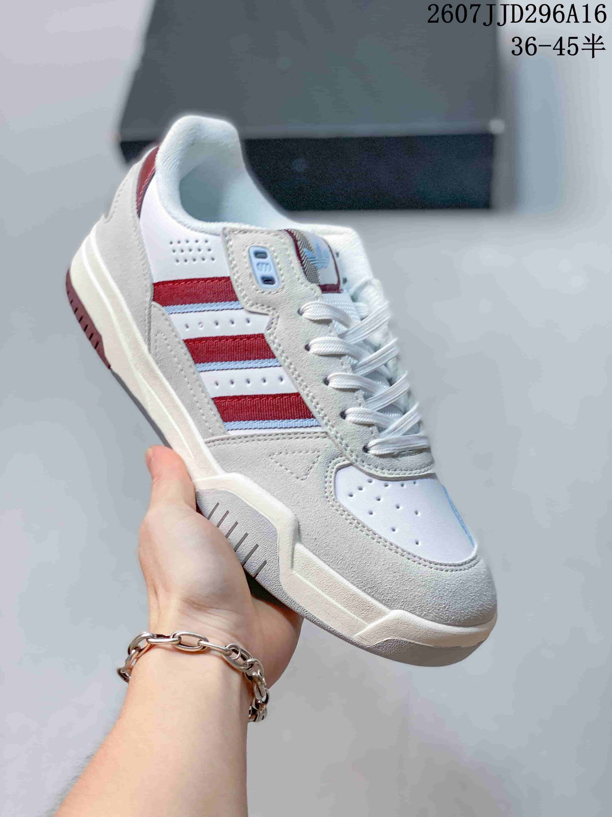adidas Originals Tekkira Cup Sneakers in White Red Blue 07JJD296A16 - product image from the listing.