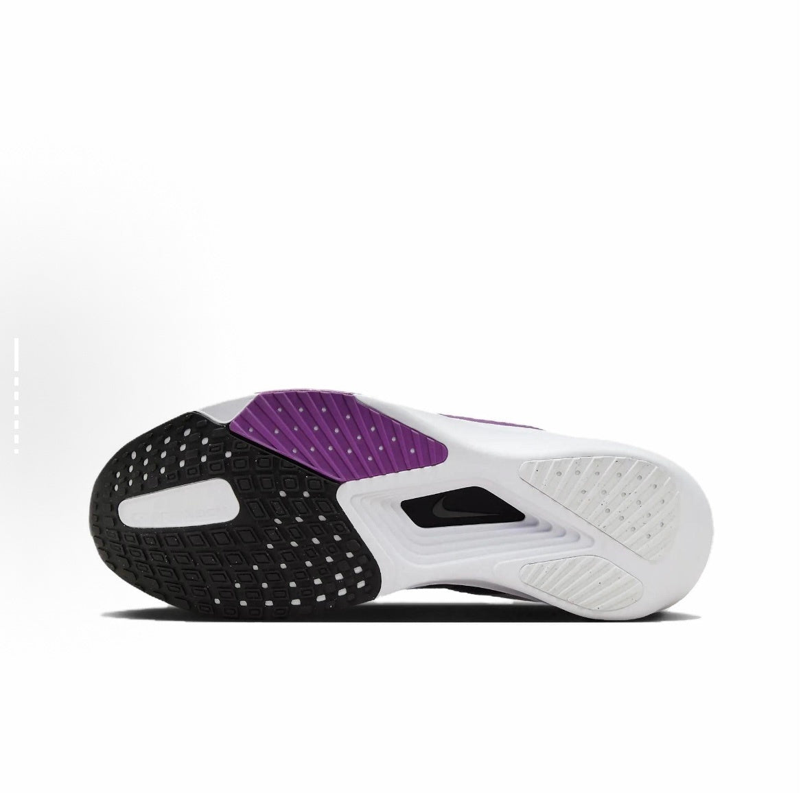 Nike Air Zoom Rival Fly 4 Running Shoes in White Purple FV6040-100 - product image from the listing.