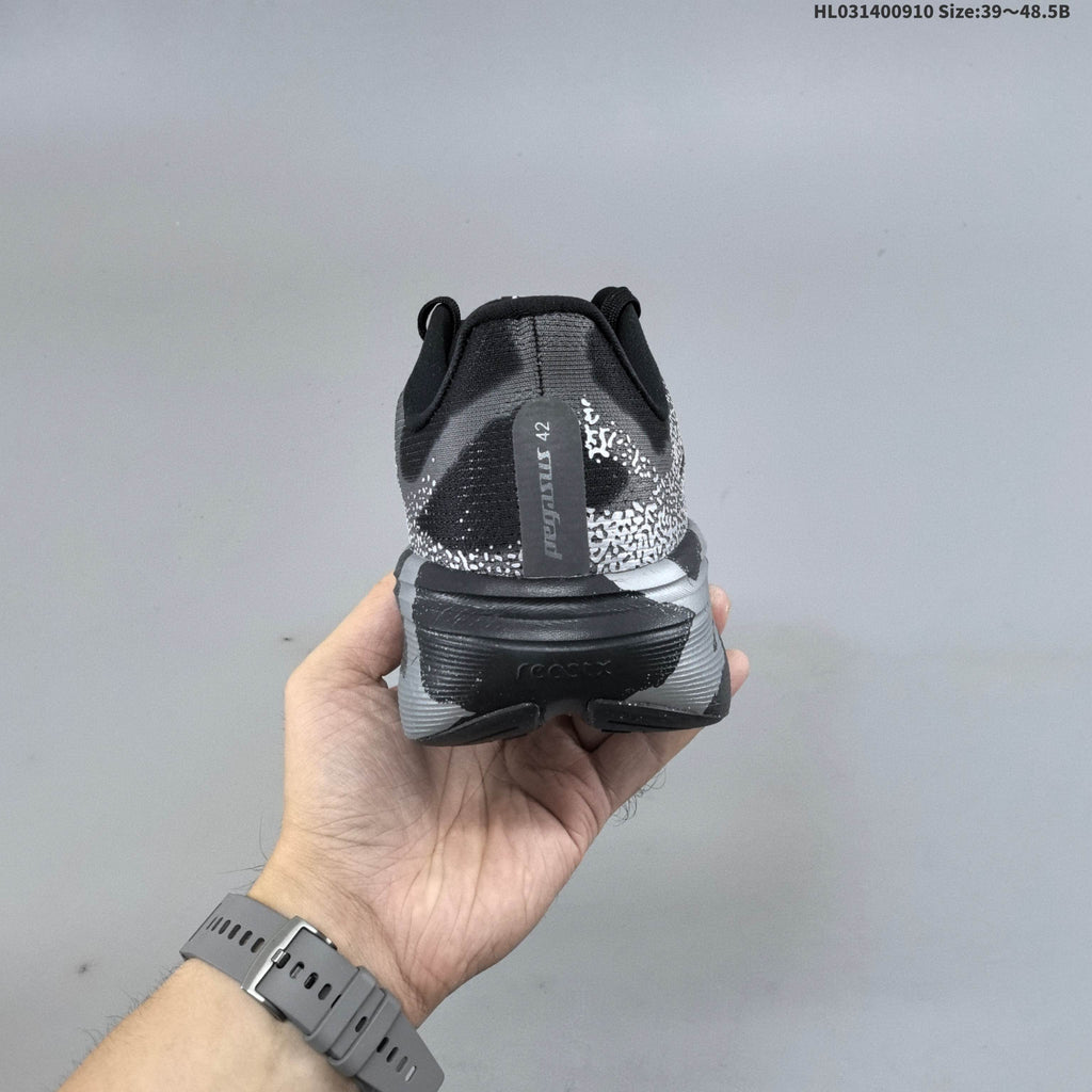 Nike Air Zoom Pegasus 42 Running Shoes, in Black and Silver - product image from the listing.