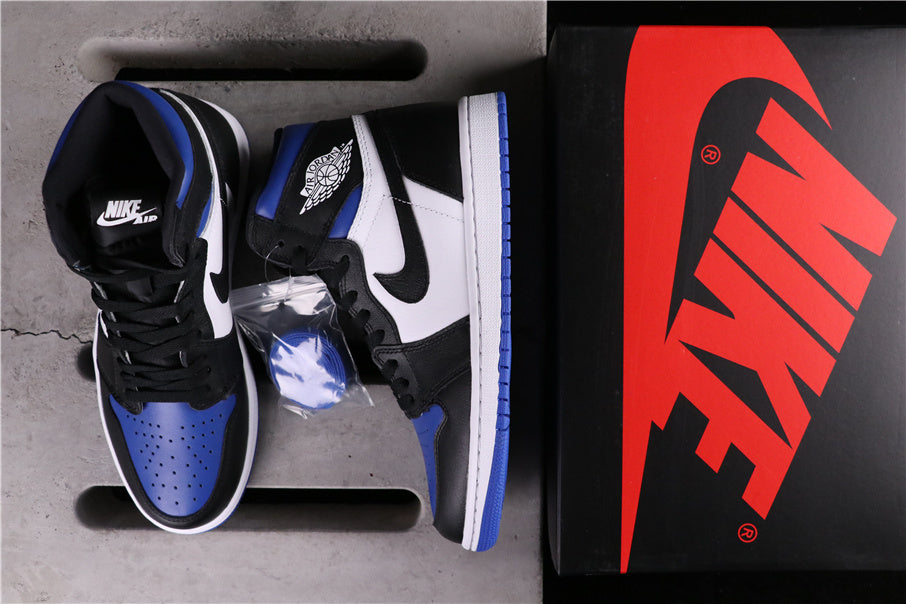 Air Jordan 1 High OG Court Sneakers in Purple 555088-041 - product image from the listing.