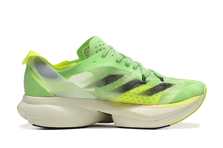 Adidas Adizero Adios Pro 3 Running Shoes, Neon in Green - product image from the listing.