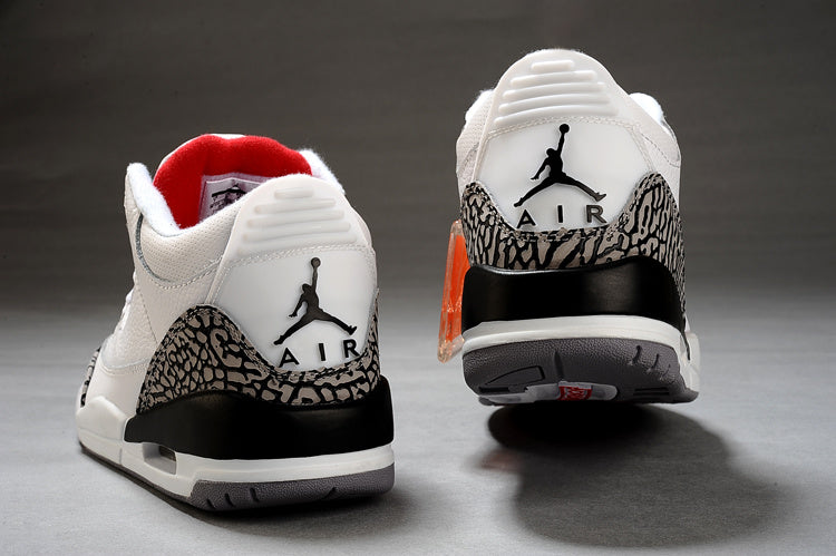 Air Jordan 3 White Black High-Top Sneakers - product image from the listing.