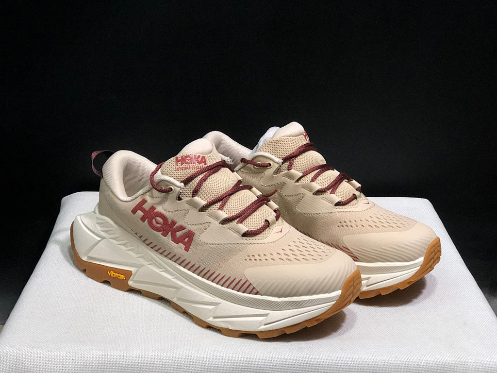 Beige HOKA Skyline Float X Trail Sneakers - product image from the listing.
