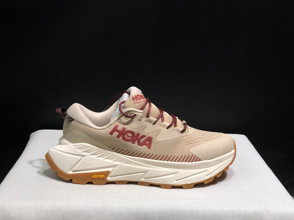 Beige HOKA Skyline Float X Trail Sneakers - product image from the listing.