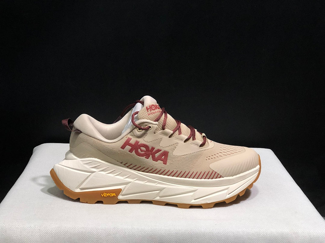 Beige HOKA Skyline Float X Trail Sneakers - product image from the listing.