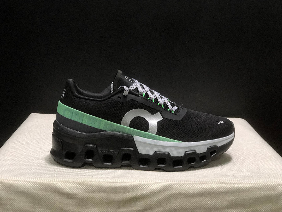 On Cloudmonster 2 Running Sneakers in Black Green - product image from the listing.