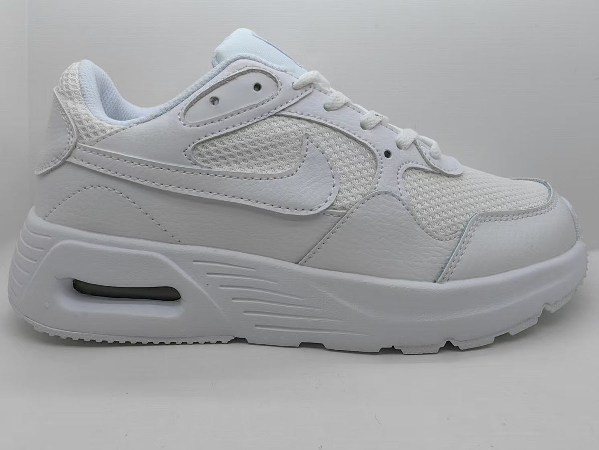 Nike White Mesh Panel Trainers - product image from the listing.