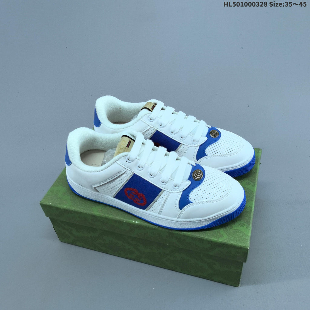 Gucci Distressed Screener Low-Cut Sneakers - product image from the listing.