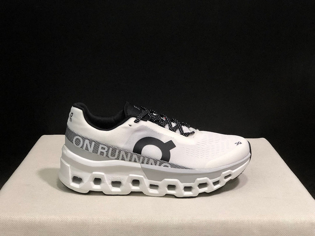 On Cloudmonster 2 Shoes for Running, White/Silver - product image from the listing.