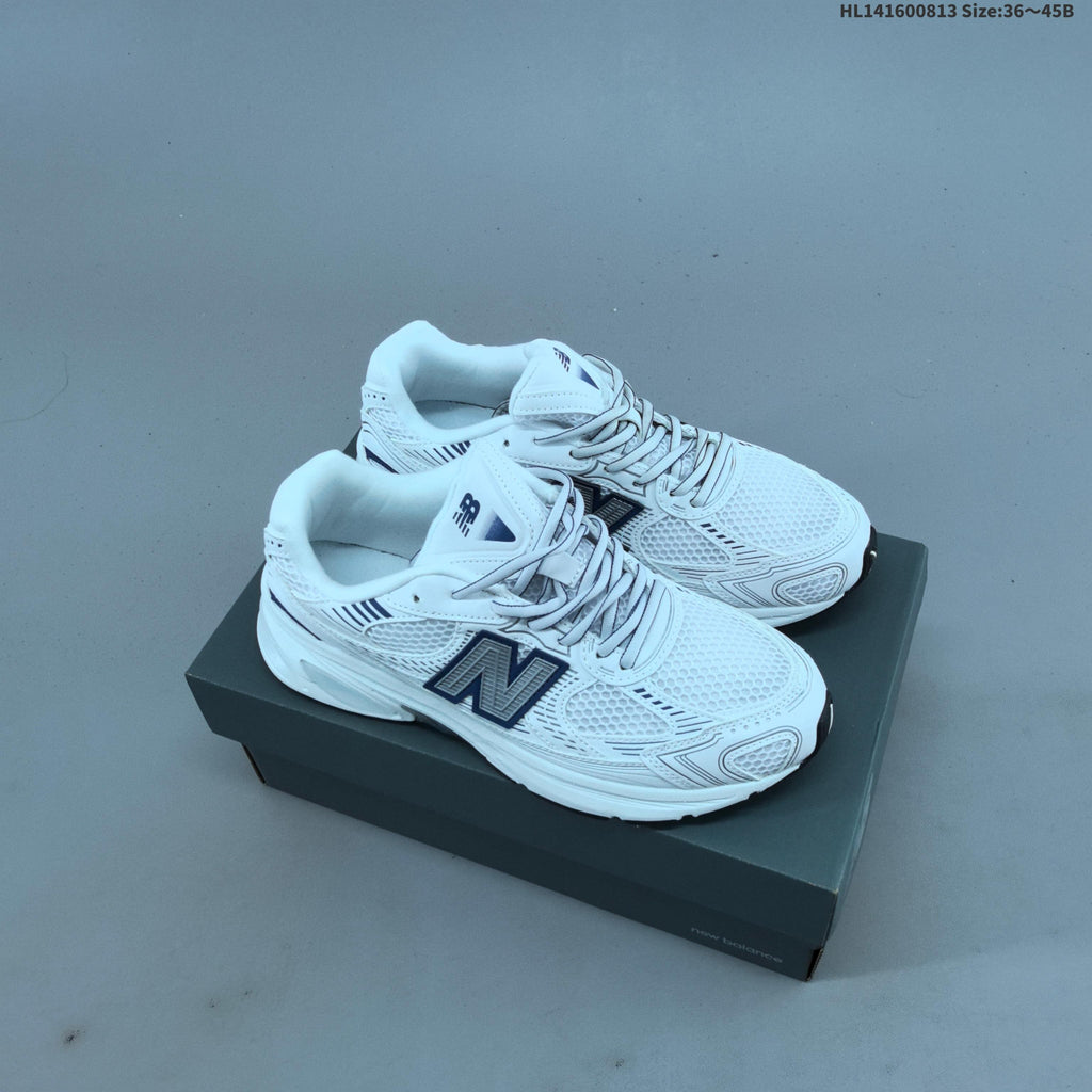 New Balance 2010 Mesh Running-Style Sneakers, in White and Navy - product image from the listing.