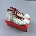 Converse Chuck 70 High-Top Sneakers, in Gold and Burgundy - product image from the listing.