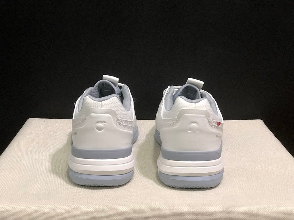 On The Roger Clubhouse Pro Tennis Shoes in White Grey - product image from the listing.