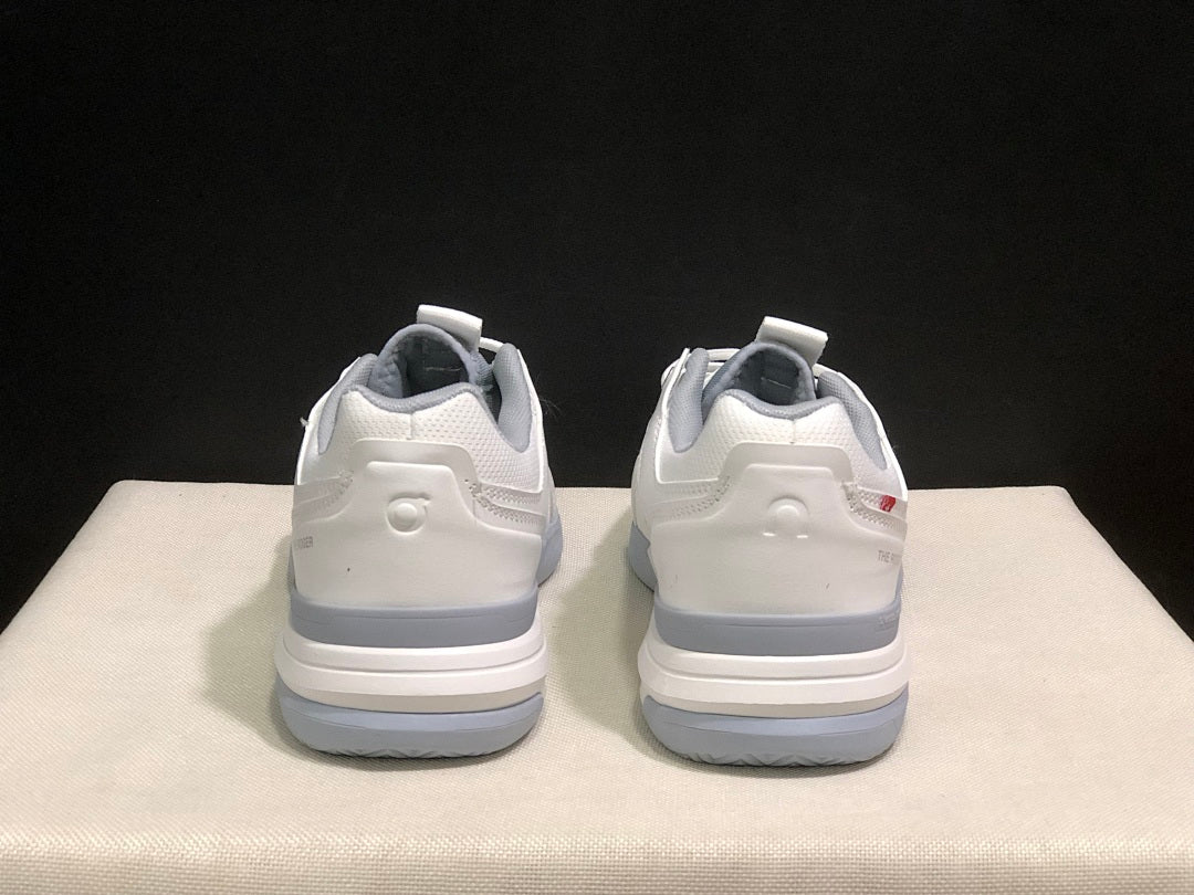 On The Roger Clubhouse Pro Tennis Shoes in White Grey - product image from the listing.