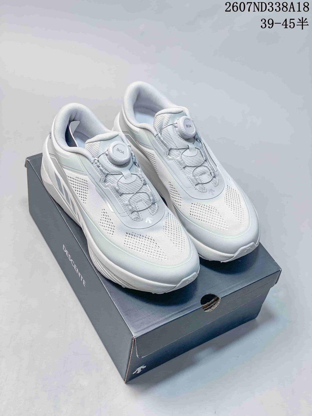 White and Black Descente D.F. Wire 3.0 Sneakers - product image from the listing.
