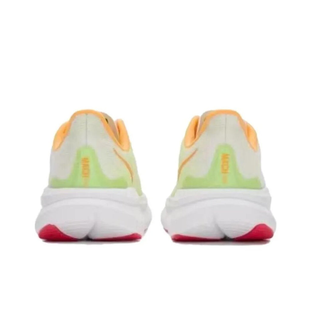 White and Lime HOKA Road Running Shoes - product image from the listing.
