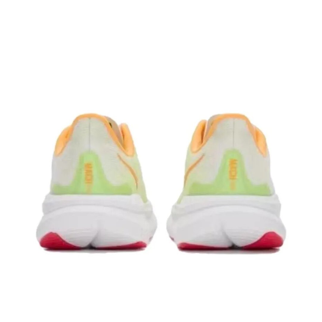 White and Lime HOKA Road Running Shoes - product image from the listing.