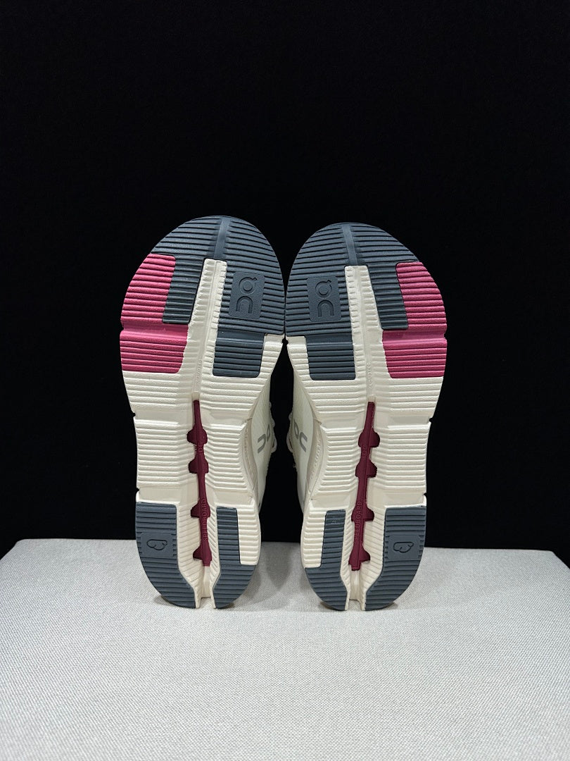 Ivory and Pink On Cloudnova 2 Sneakers - product image from the listing.