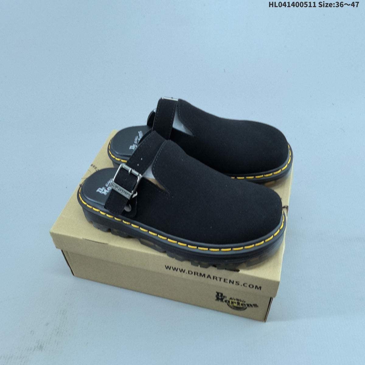 Buckle Clog with Contrast Stitching by Dr. Martens - product image from the listing.