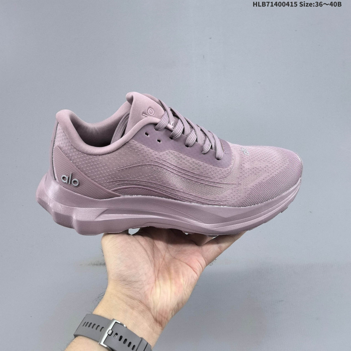 Alo Yoga Alo Runner Low-Cut Sneakers in Mauve - product image from the listing.
