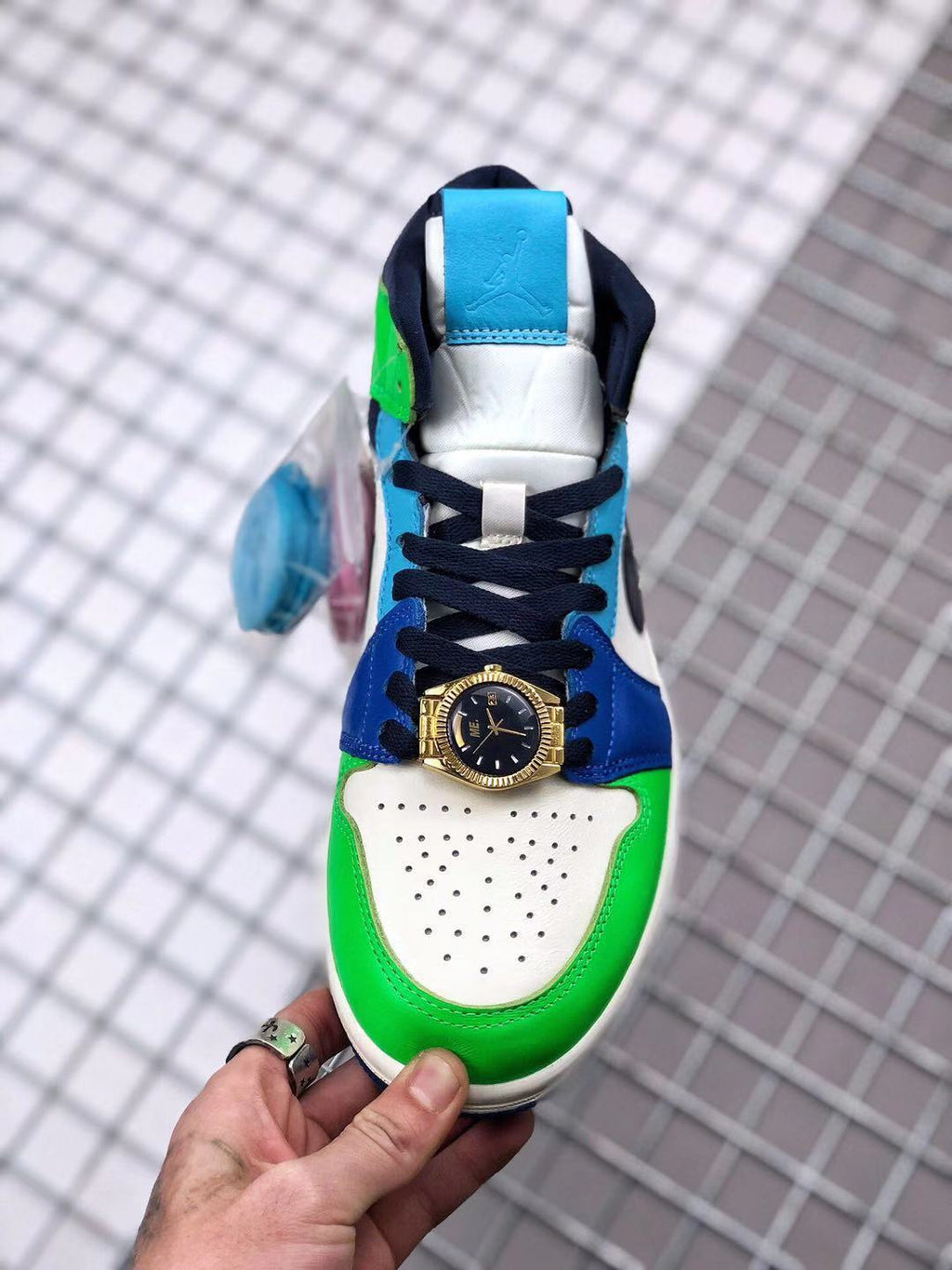 Melody Ehsani x Air Jordan 1 Mid Sneakers in Multicolor - product image from the listing.