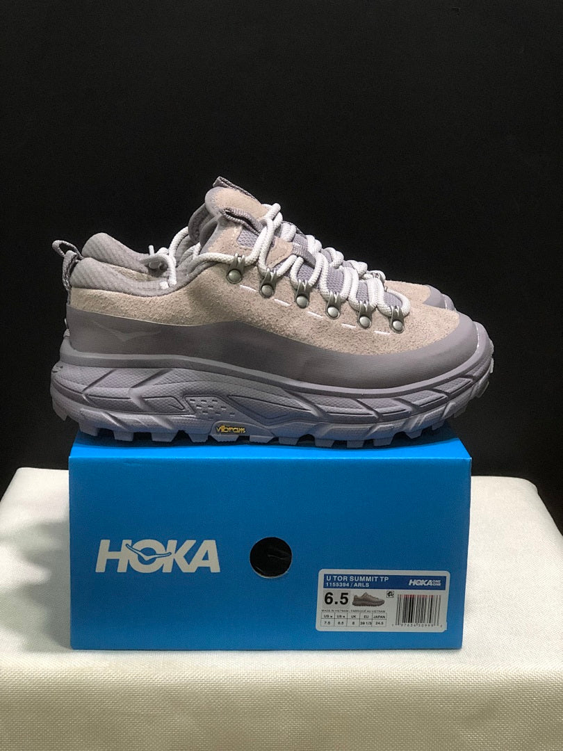 HOKA Tor Summit Low-Top Hiking Sneakers, in Gray - product image from the listing.