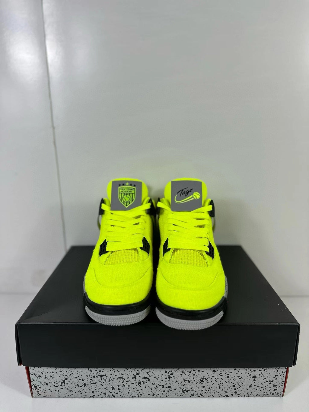 Air Jordan 4 Retro SP Yellow Grey Black Sneakers DV6773-700 - product image from the listing.