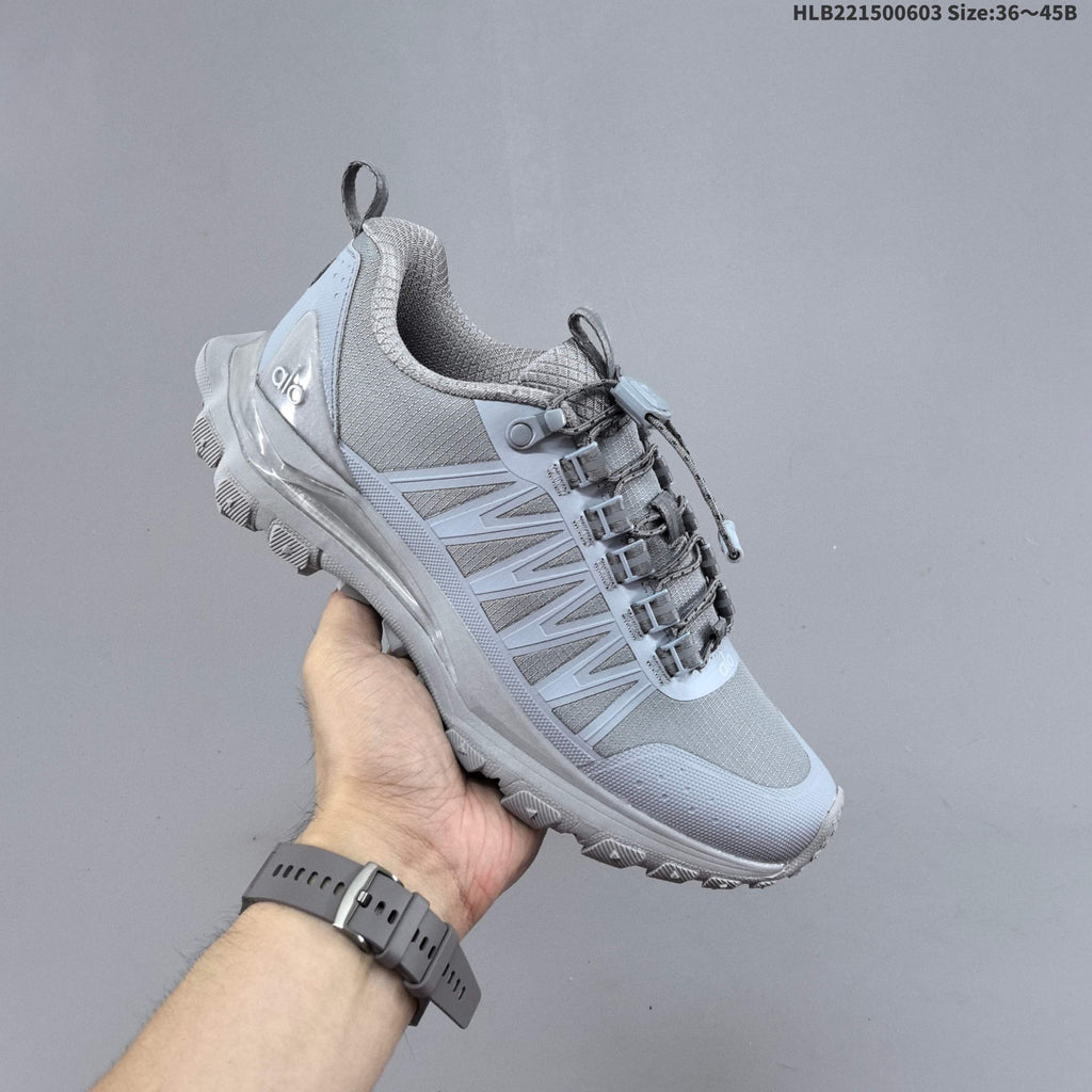 Grey Alo Yoga Alo Runner Low-Top Sneakers - product image from the listing.