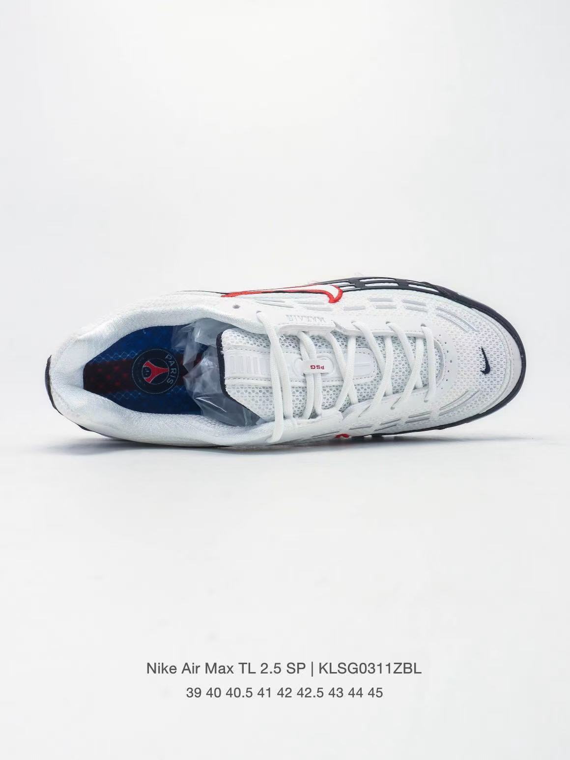 Nike Air Max TL 2.5 Sneakers in White and Navy - product image from the listing.