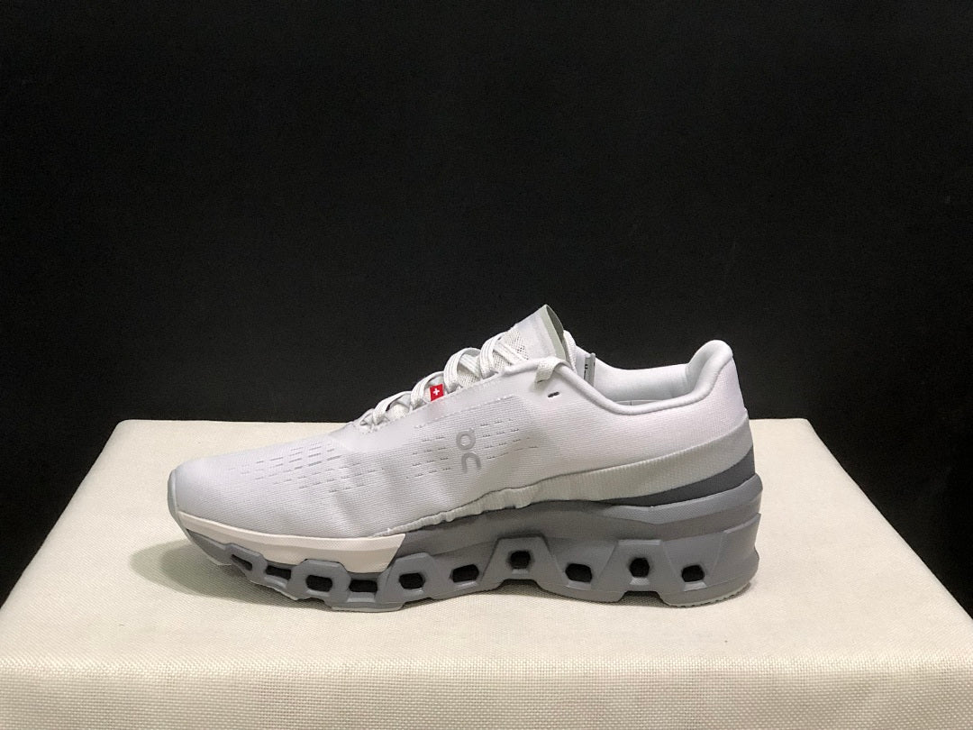 On Cloudmonster 2 Shoes for Running, Frost and Rock - product image from the listing.