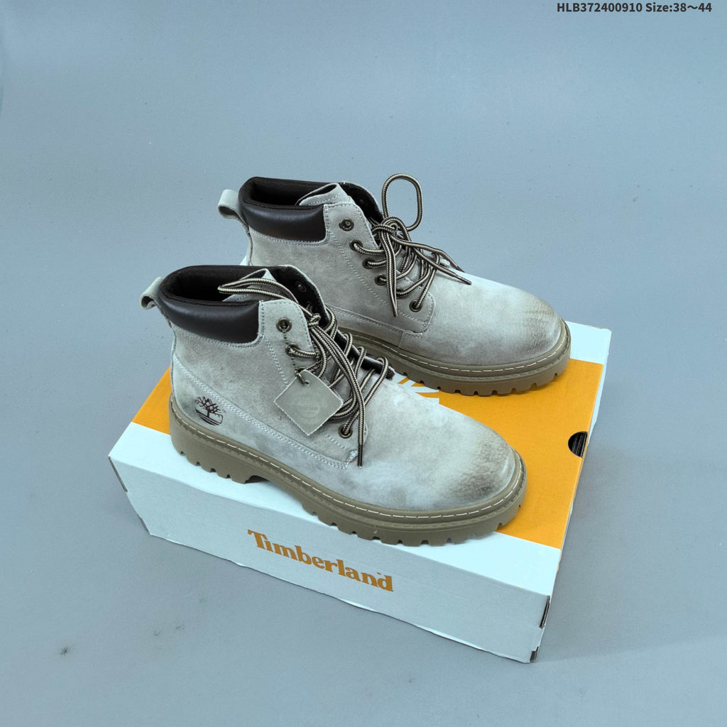 Timberland Mid-Top Lace-Up Boots in Wheat and in Taupe - product image from the listing.
