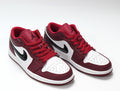 Jordan 1 Low White and Rose Sneakers in Red 553558-604 - product image from the listing.