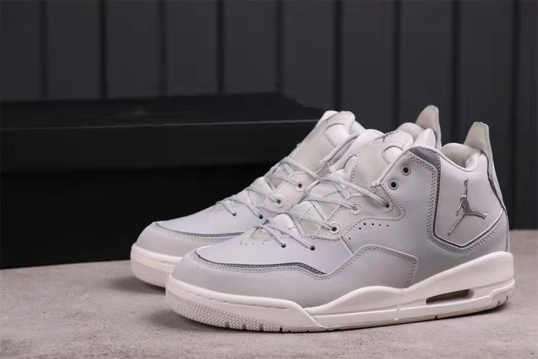 Jordan 23 Low Sneakers in White Gray AR1002-003 - product image from the listing.