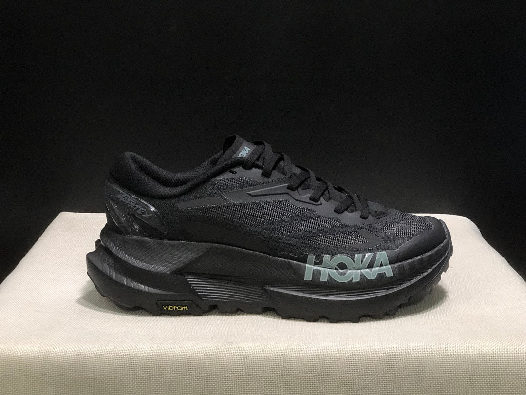 HOKA Mafate X Trail Running Shoes in Black - product image from the listing.